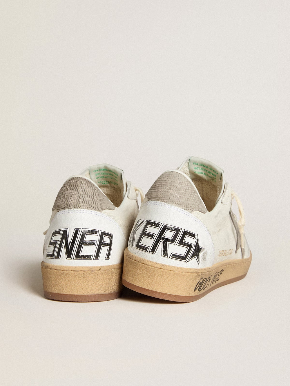 Men's Ball Star in nappa leather with gray nubuck star and heel tab