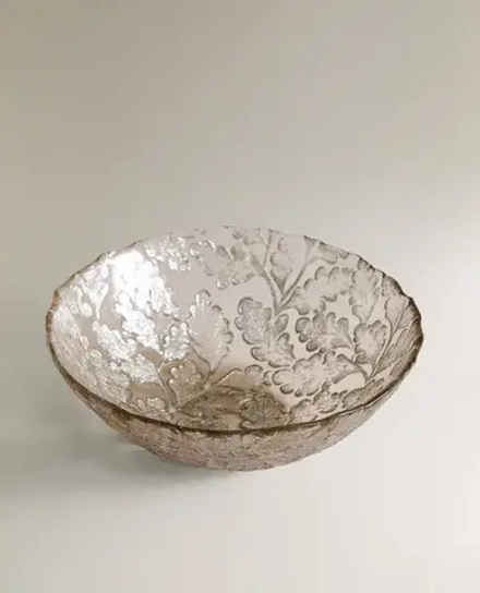 ZARA HOME СТЕКЛЯННАЯ ПИАЛА НА РОЖДЕСТВЕНСКУЮ ТЕМАТИКУ