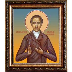 Михаил Амелюшкин мученик. Икона на холсте.