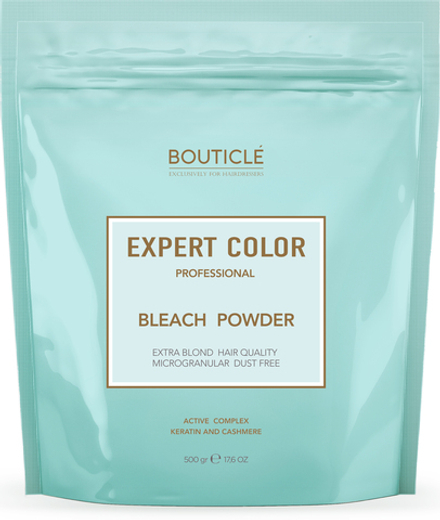 Обесцвечивающая пудра с кератином и кашемиром - "BOUTICLE Expert Color Powder Bleach" - 500 гр