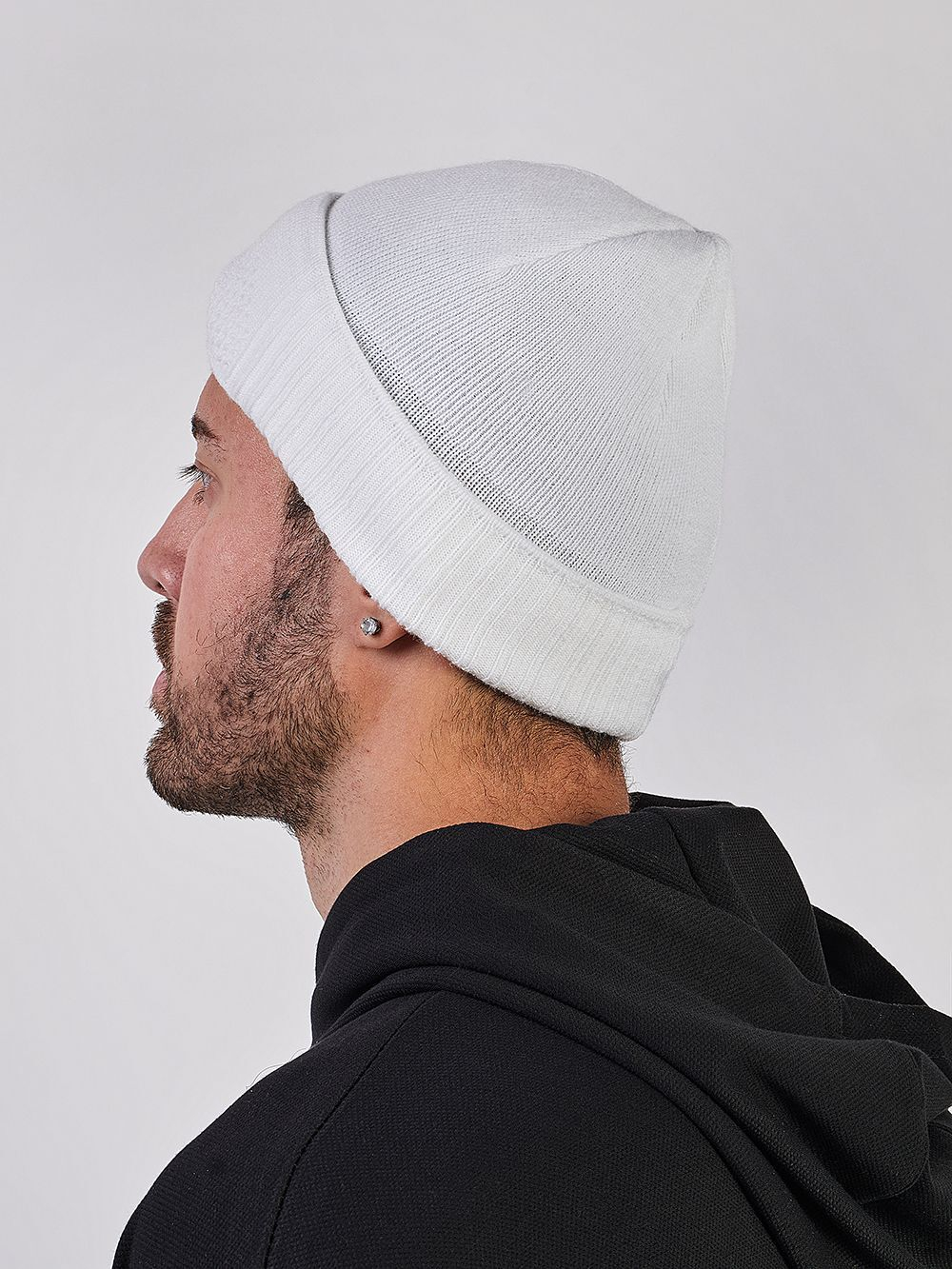 Шапка балаклава трикотажная Prival мужская, белая