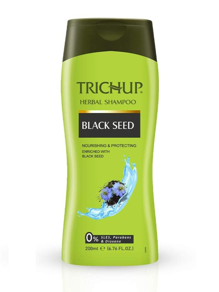 Шампунь с кондиционером для волос Vasu Trichup Herbal Shampoo &amp; Conditioners Black Seed Тричуп с Черным Тмином уход питание защита восстановление рост волос 200 мл