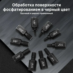 10 шт. Набор экстракторов для тяжелых условий эксплуатации Набор экстракторов для винтов и болтов для удаления сломанных винтов, болтов, шпилек, фитингов