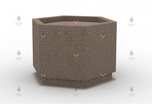 Вазон «Шестигранник» кирпичный