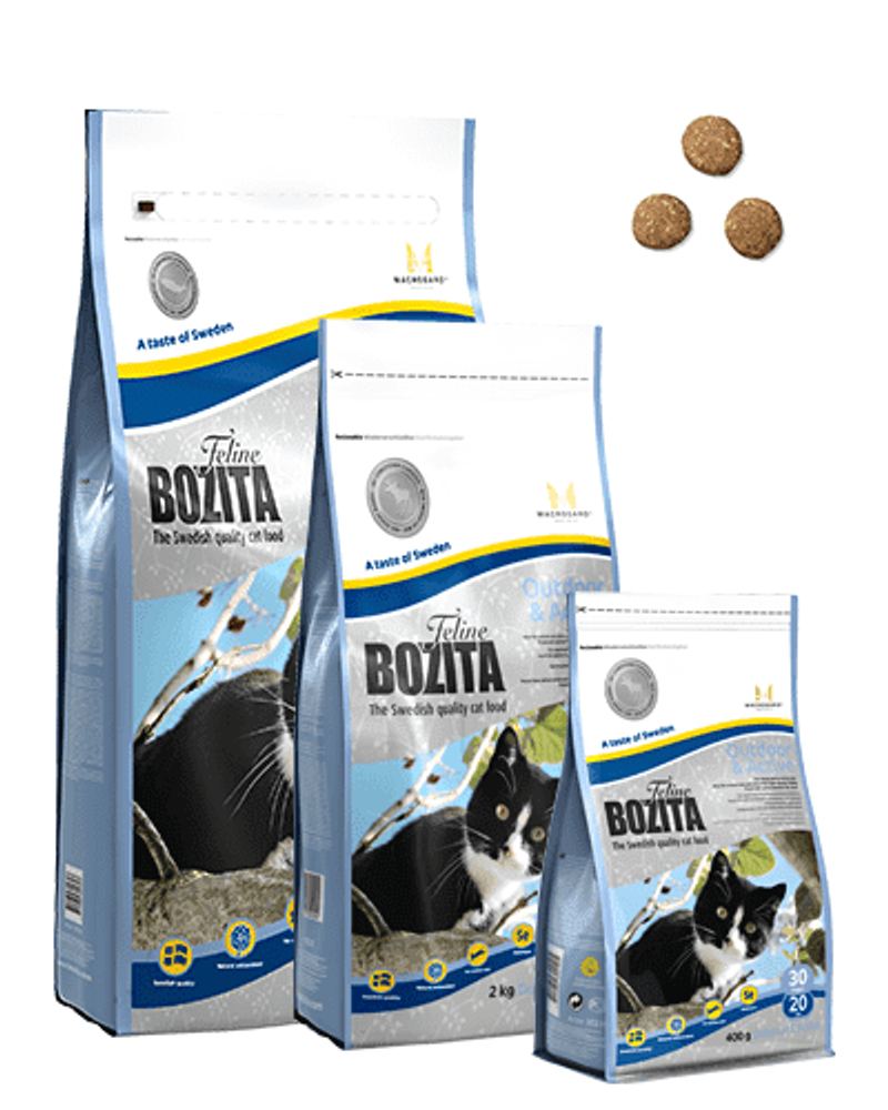 Bozita Funktion Outdoor&amp;Active сухой корм для активных кошек 400г
