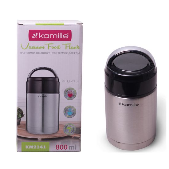 Термос пищевой 800 мл из нержавеющей стали Kamille