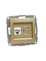 Механизм компьютерной розетки Rj45 Cat6 титан