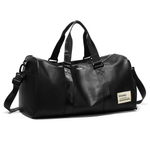 RIOREX 32L PU Gym Bag, Handbag, Crossbody Bag, Luggage Bag, Travel Bag Unisex Black/White/Brown