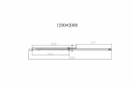 Душевая дверь Vincea Dice VDS-4D120CLGM 120 стекло прозрачное/профиль вороненая сталь