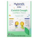 Hyland's Naturals, Для детей, комбо-пакет от простуды и кашля, дневное и ночное время, для детей от 2 до 12 лет, из натурального винограда, 2 флакона по 118 мл (4 жидк. унц.)