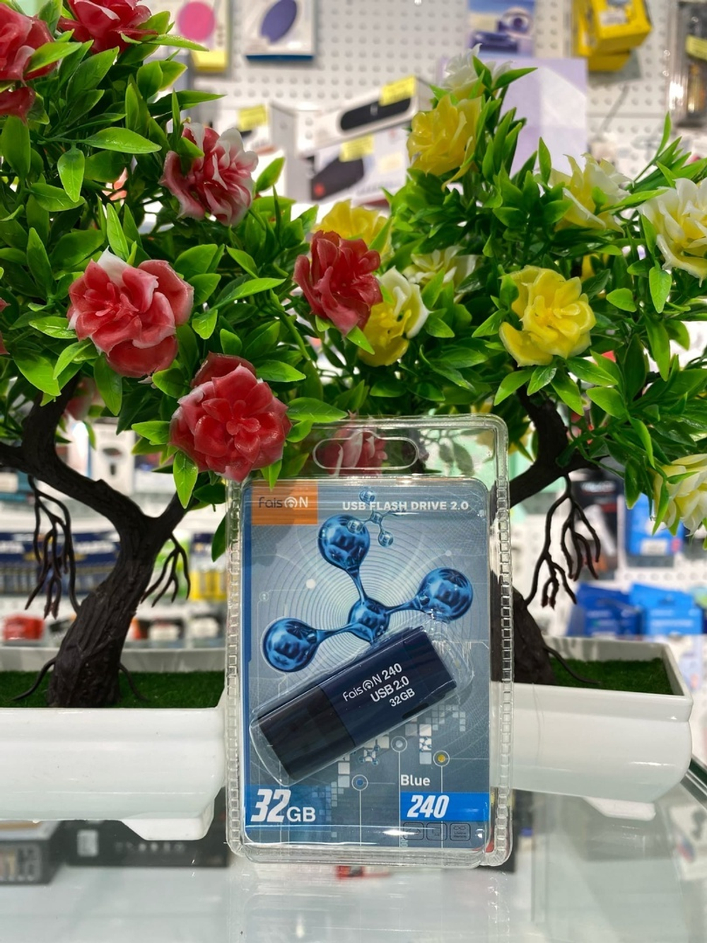 USB Флешка 32GB Faison 240, USB 2.0, синяя