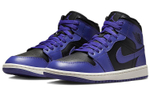Кроссовки Jordan Air Jordan 1 Mid "Purple Black" (Женская размерная сетка)