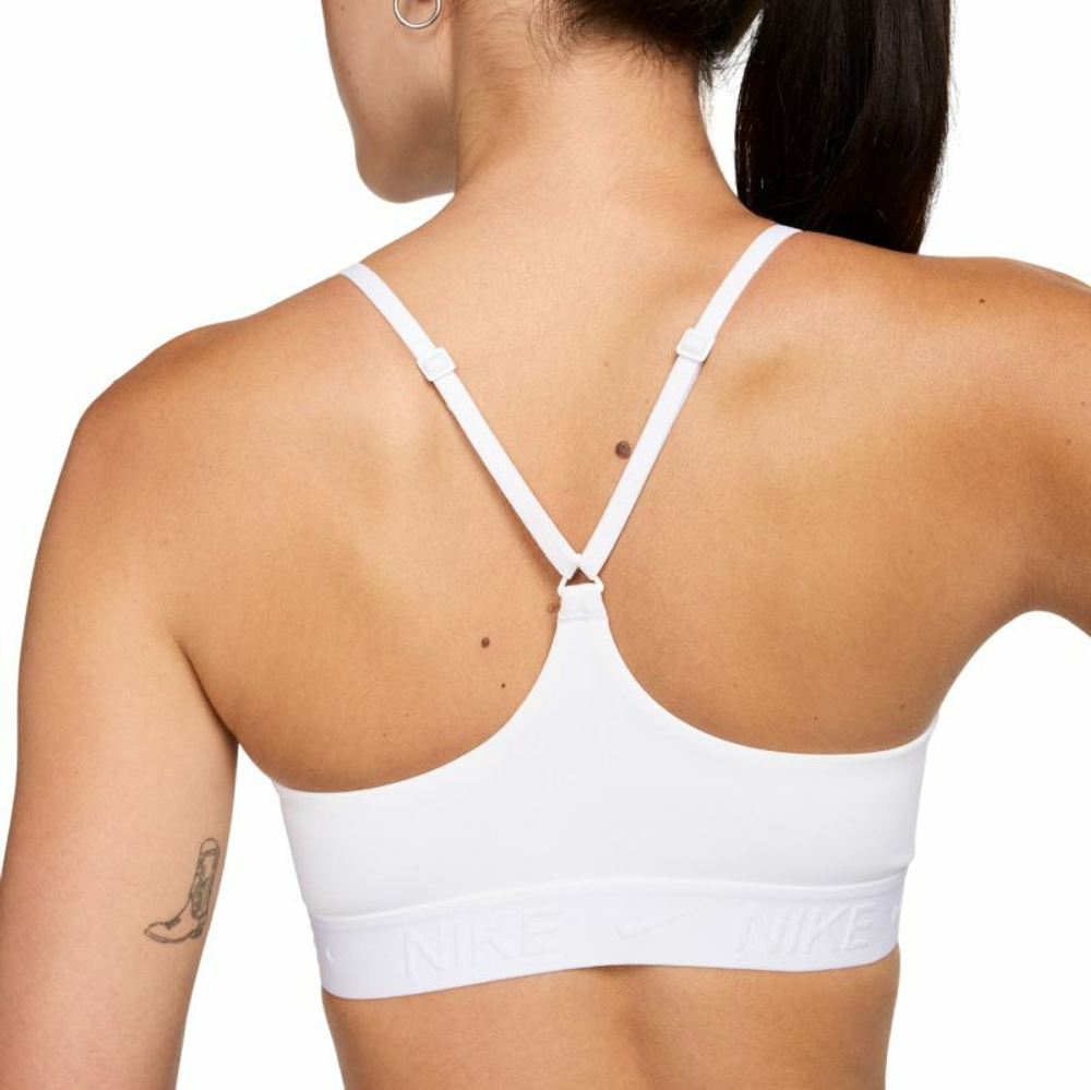 ТОП теннисный Nike Indy Light Support Padded Adjustable Sports Bra - белый, Фиолетовый