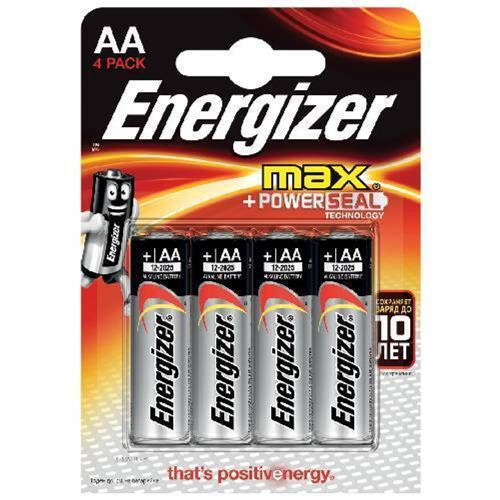 Батарейка Energizer АА (пальчик) (4шт.) ALKALINE