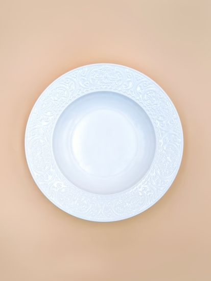 Тарелка глубокая 200 мл. 23х4 см. Ажур классик