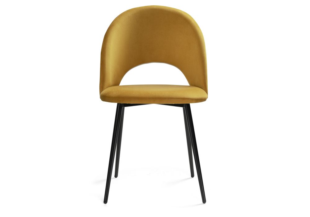 Стул на металлокаркасе Ирре confetti chai tea / черный глянец