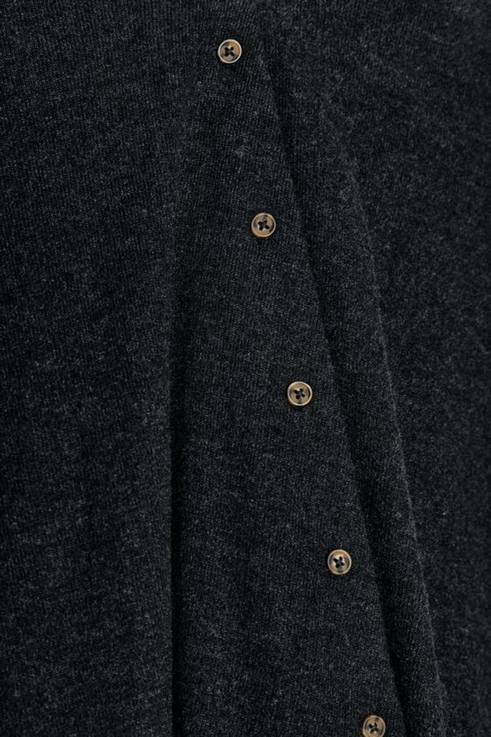 ZARA ДЛИННАЯ ЮБКА ИЗ МЯГКОЙ ТКАНИ В РУБЧИК, ТЕМНО-СЕРЫЙ