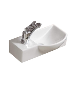 Раковина подвесная (глянцевая белая)  WeltWasser WW AISBACH 7940 GL-WT L 400х220х120