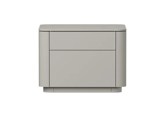 Тумба прикроватная Tammi 2 ящика ширина 50 см (серо-бежевый)