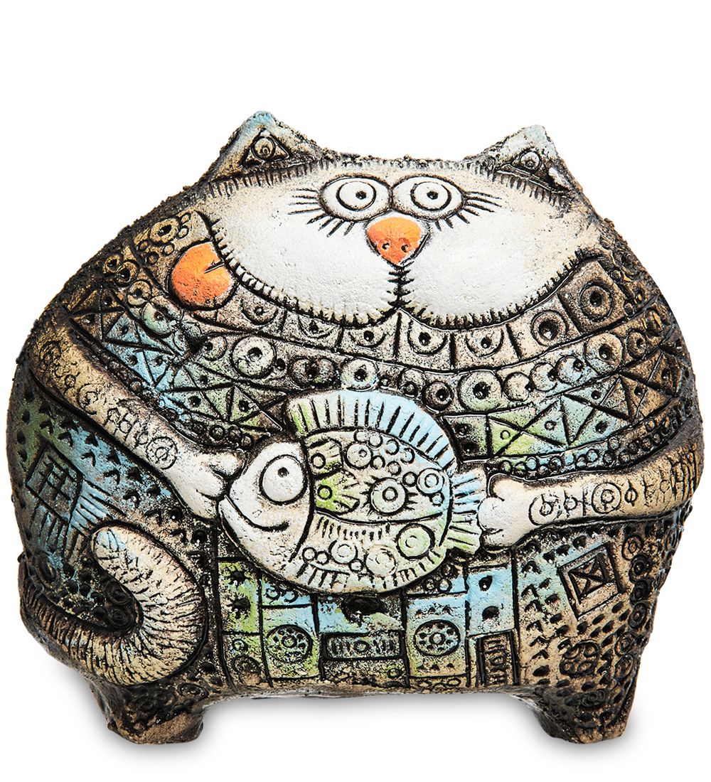 KK- 55 Фигурка «Кот Золотая рота» шамот