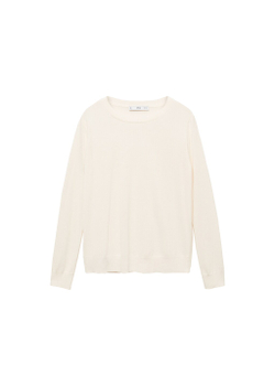 Джемпер из смесовой шерсти с круглой горловиной