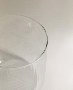 Zara Home чашка из боросиликатного стекла, цвет серый, 9 см
