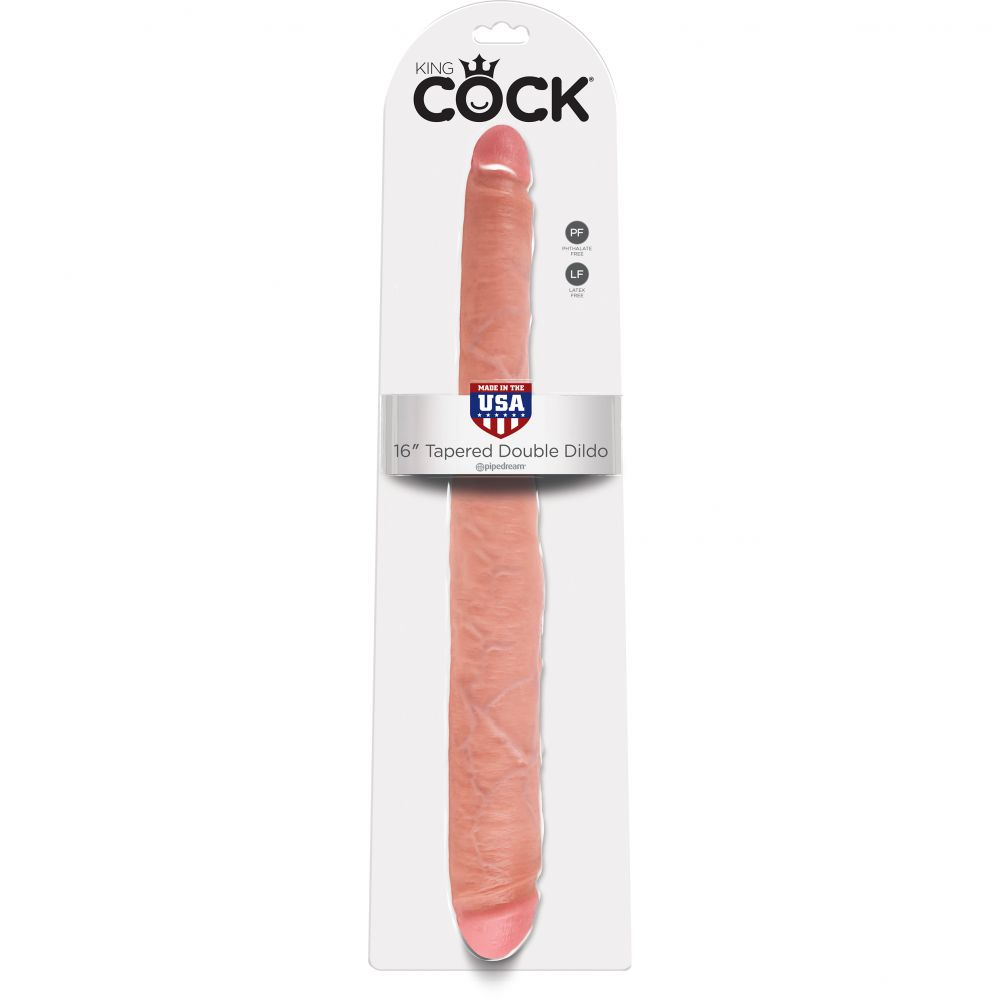 Двусторонний дилдо 16 Tapered Double Dildo - 40,6 см.