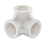 Тройник полипропиленовый 20 мм двухплоскостной TEBO