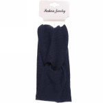 Повязка на голову широкая «Beauty», цвет синий, 17,5*9,5см