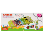 Металлофон деревянный животные 8 звуков, C-41927