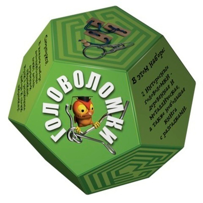 Головоломка"Додекаэдр", цвет зеленый
