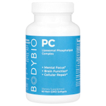 BodyBio, PC, липосомальный фосфолипидный комплекс, 60 капсул без ГМО (650 мг в каждой капсуле)