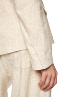 Блейзер из вискозы и льна