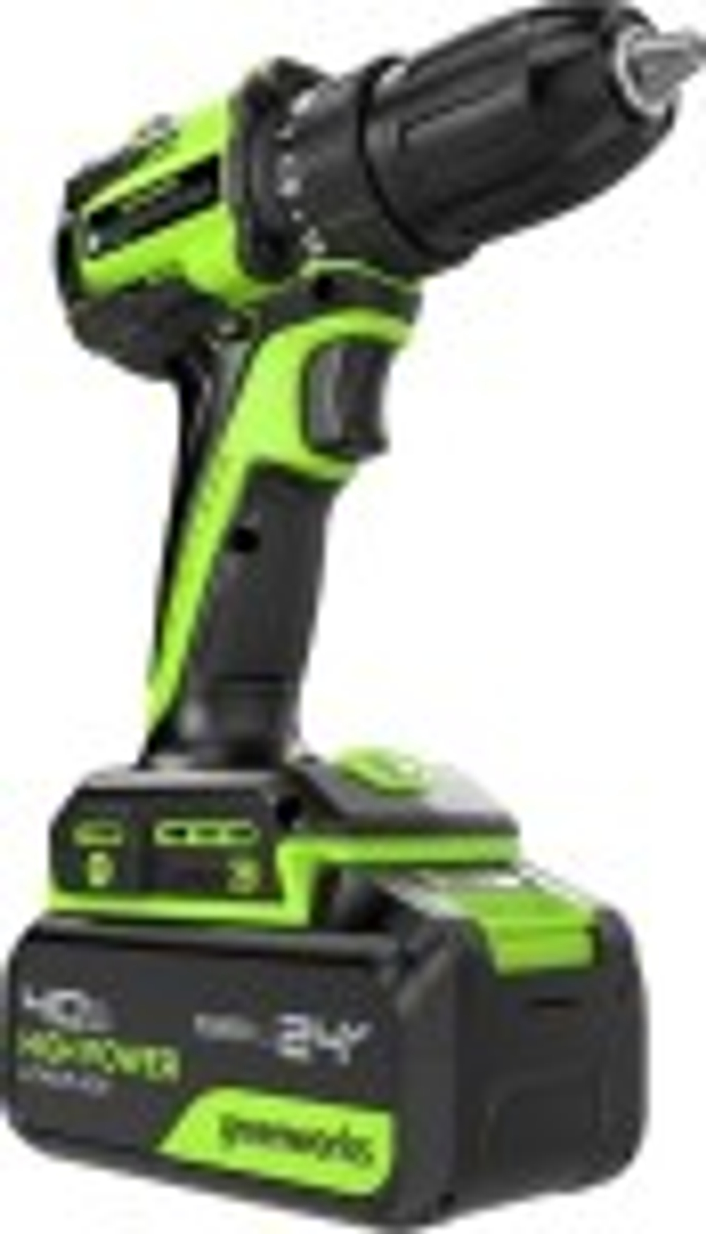 Дрель-шуруповерт аккумуляторная GREENWORKS DD345 24V, АКБ 4Ач и ЗУ 3708307CUB