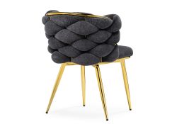 Стул на металлокаркасе Rendi gray / gold