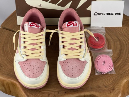 Nike Air Jordan 1 Low Travis Scott Shy Pink
