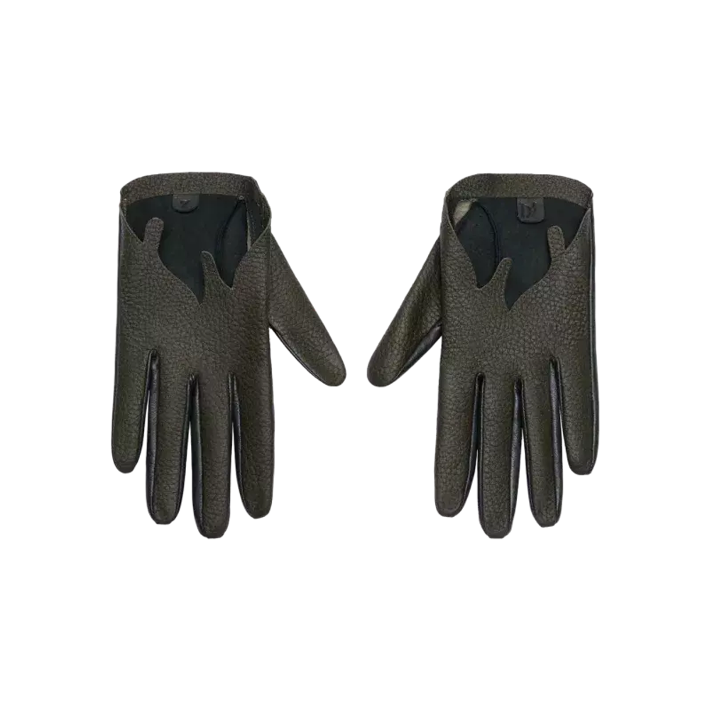 Перчатки укороченные с узорным вырезом