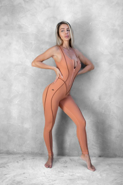 Боди BODY ENGINEERS Phrona Body Suit Beige