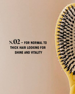 La Bonne Brosse Массажная расческа для волос N 02 Essential Detangling Brush - Emerald Green