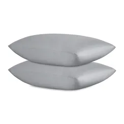 Комплект постельного белья из премиального сатина светло-серого цвета из коллекции essential, 150х20