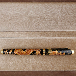 Ручка расписная Паркер "Золотой дракон" в футляре