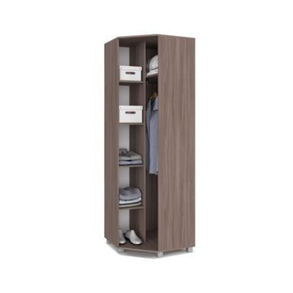 Шкаф угловой "Карина" К57 (ясень шимо темный/ясень шимо светлый), ЛДСП, MODERN