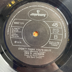 Винтажная виниловая пластинка LP Dee D. Jackson Automatic Lover (Ирландия 1978) 7 дюймов, 45 RPM, Single