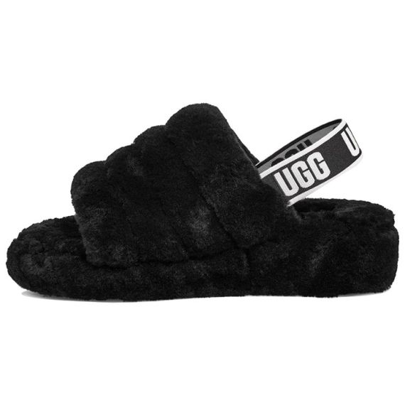 Ugg Fluff Yeah Slide 'Black'