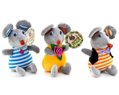 Мягкая игрушка Мышь 15с, пакет