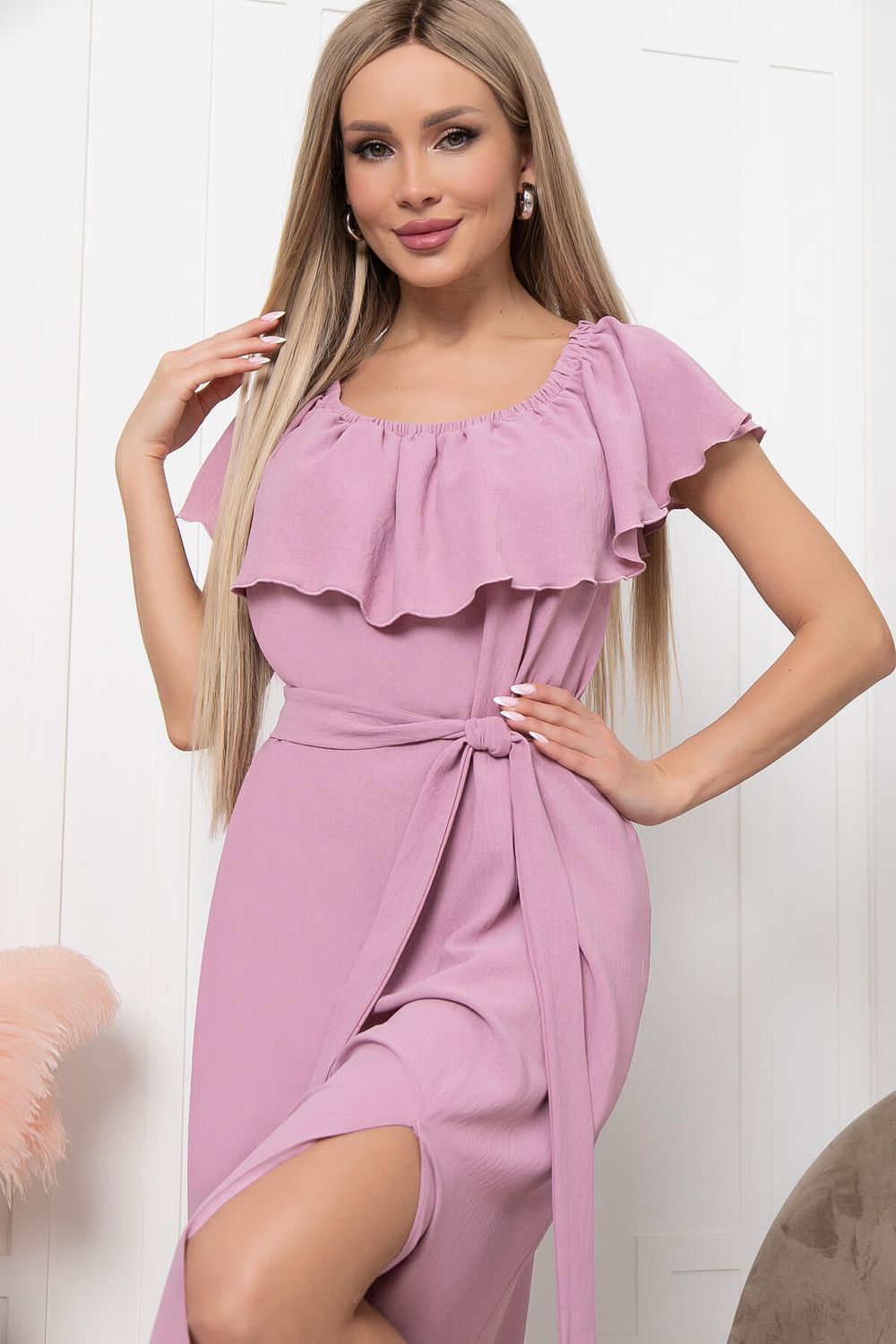 Платье "Линда" (лилас) П6713 LT Collection (Акция)