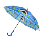 Зонт Божья коровка голубой, д-50 см, длина 62 см, с-30188