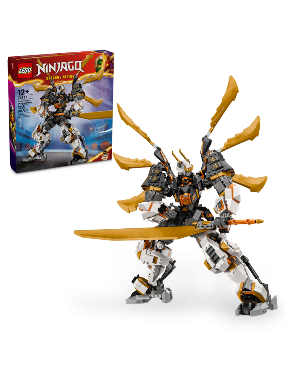 LEGO Ninjago 71821 Лего «Боевой титановый робот-дракон Коула» — мощь и техника ниндзя