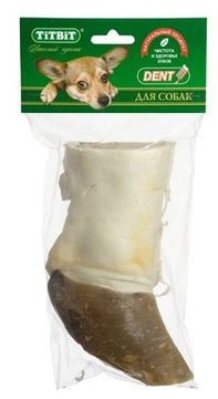 Titbit лакомство для собак Нога говяжья, резаная половина, мягкая упаковка