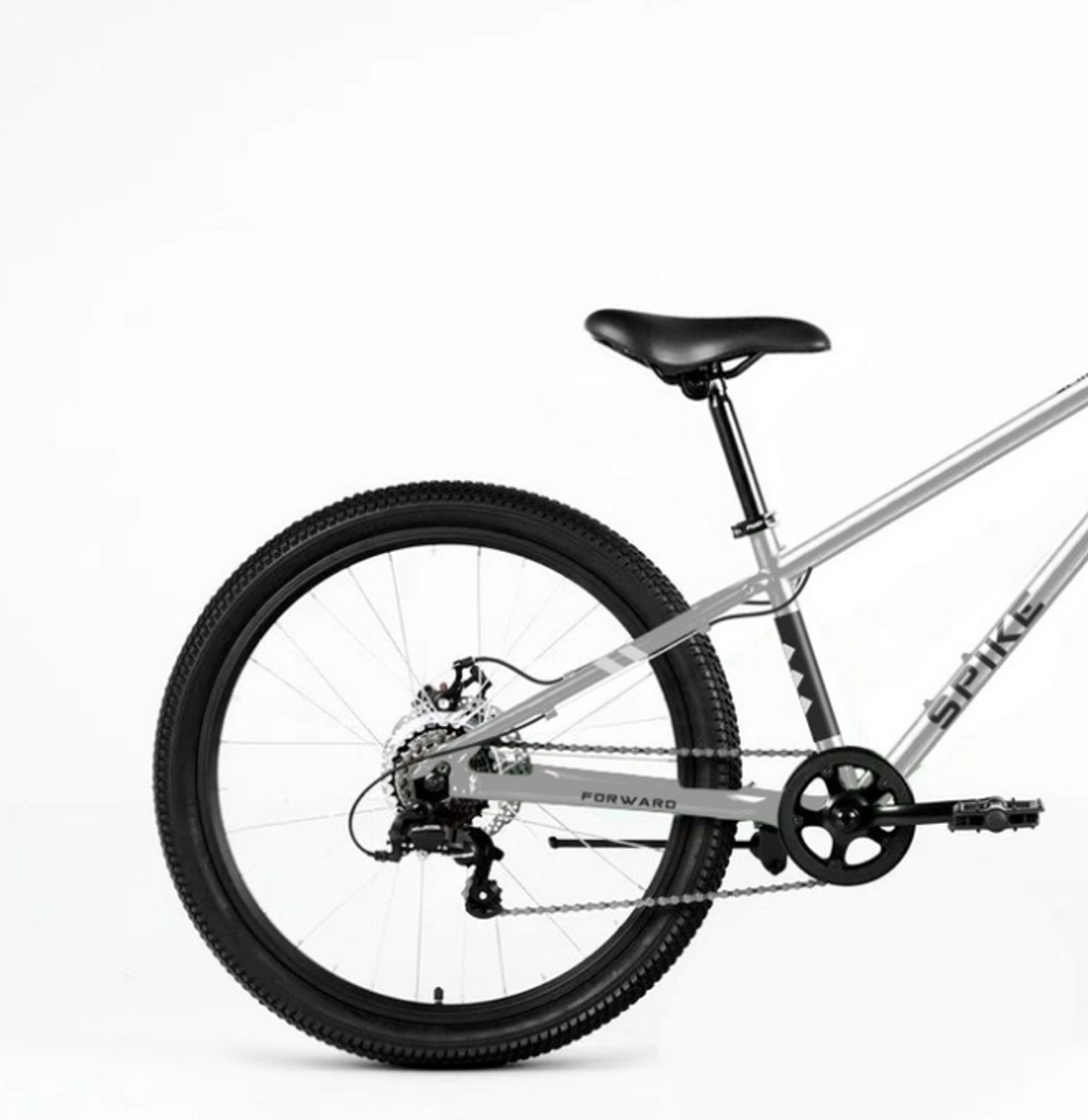 Велосипед 24" FORWARD SPIKE CX, рама 11" серебристый 2026